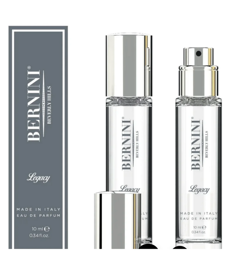 BERNINI BEVERLY HILLS LEGACY TRAVEL SPRAY COLOGNE 10ML MADE IN ITALY