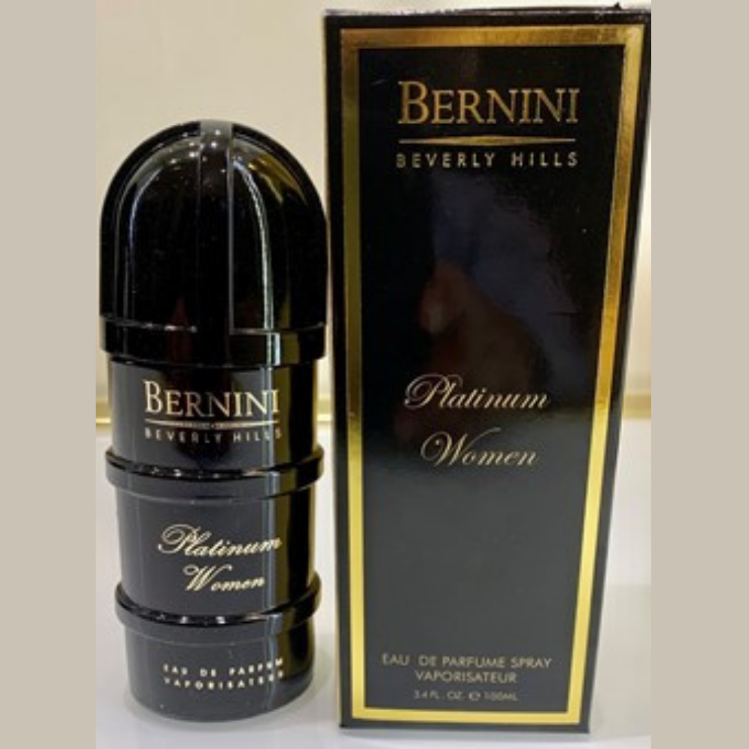 Bernini platinum cologne original for women eau de parfum spray 3.4 ounces "new product" - Bernini.com
