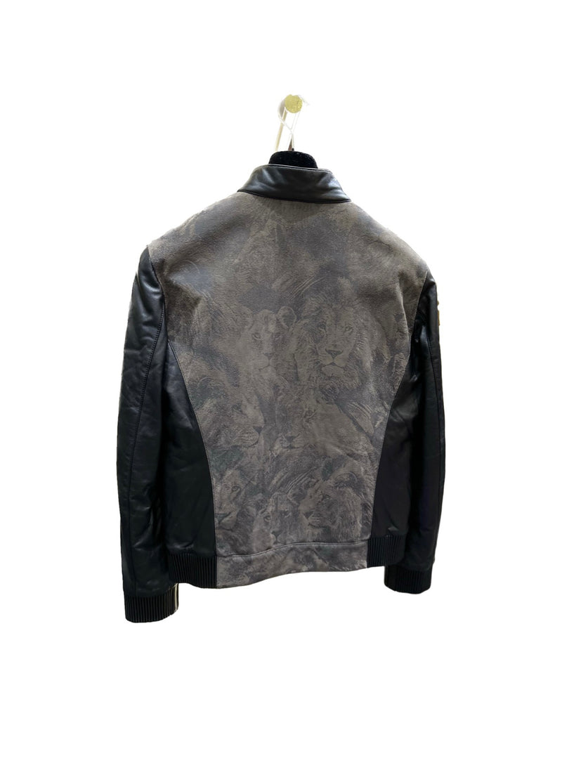 Luxurious Leather Bomber Jacket