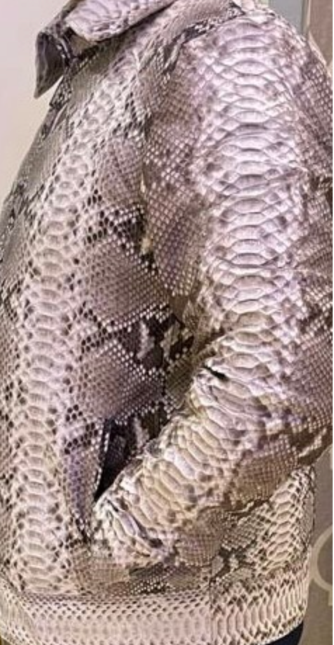Men’s natural Python skin Jacket - Bernini.com