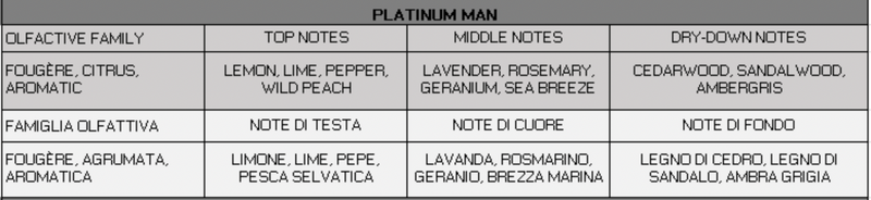 Platinum for Man Travel Spray Cologne