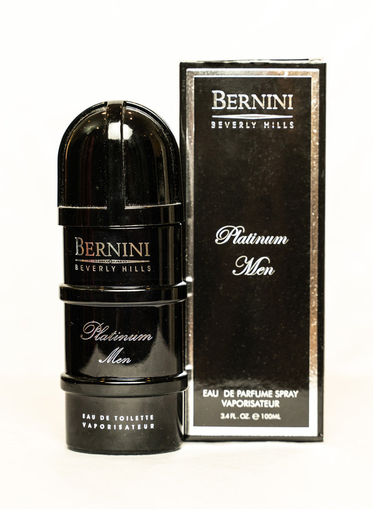 Bernini platinum cologne original for men eau de toilette spray 3.4 ounces